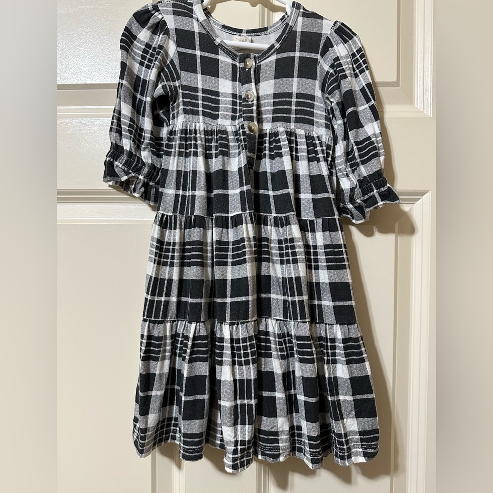 SOLD Kate Quinn Black and white plaid dress